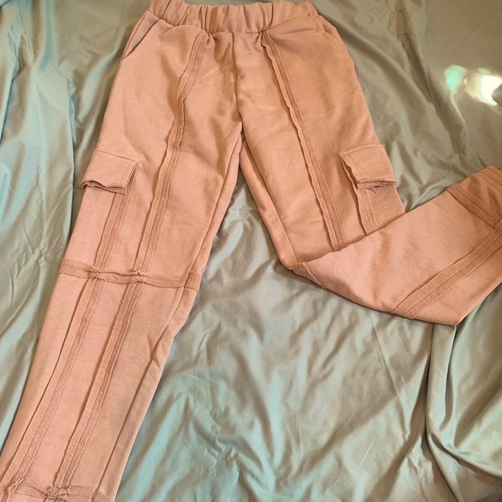 Forever 21 Raw-Cut Trim Cargo Joggers